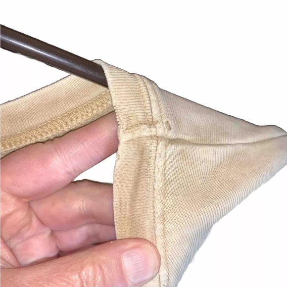 XCIT u.s.a. Ladies Causal Comfy Vintaged Weathered Tee XL Beige Sun Bleached - Picture 3 of 5